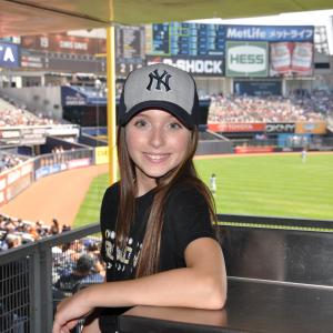 Broadway Youth Ensemble member. Singing National Anthem for Yankees at Yankee Stadium. 2015