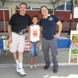 Derek Savage Jessica Salazar and Paul DinhMcCrillis CSA at the 2012 Burbank Police and Fire Safety Day