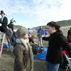 On the set of Minuit music video Except You. 2004