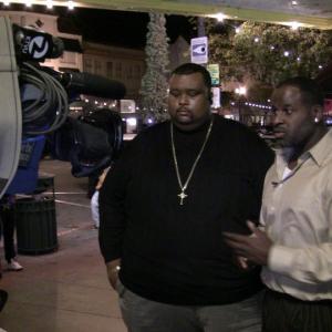 Mario being interviewed by KTVU news In Oakland at Premier of 