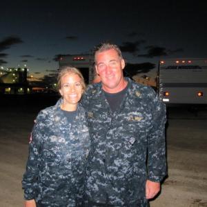 Joseph Wilson and Susan King on location in Hawaii working on Battleship