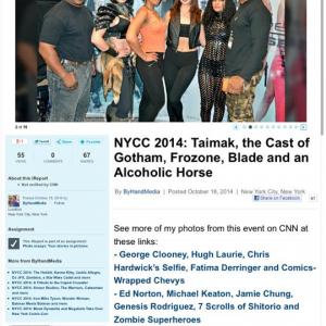 Denise J. Reed featured on CNN iReport with ASC/Troopers Touch Ent. at New York Comic Con 2014 where she promoted her action film, 