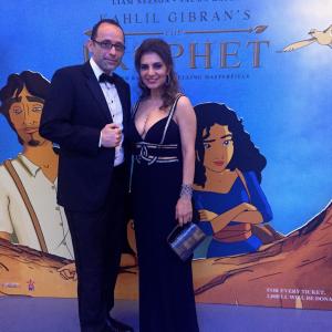 With Ali Matar at The Prophet premiere  Kahlil Gibran events
