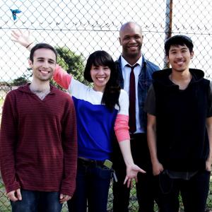 The Drop Off Cast with Eddie Vona, Director JoAnn Do Hockersmith, Isaac Johnson, and Lawrence Kao