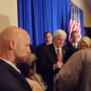 Conducting Executive Protection for Presidential Candidate Newt Gingrich and his wife.