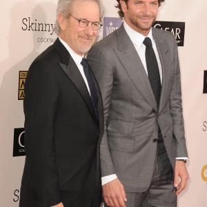 Steven Spielberg and Bradley Cooper