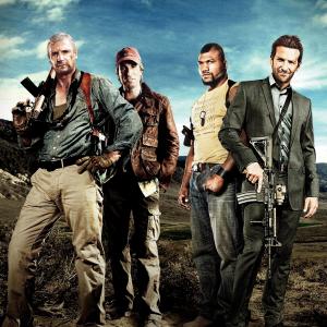 Liam Neeson, Bradley Cooper, Sharlto Copley and Quinton 'Rampage' Jackson in A komanda (2010)