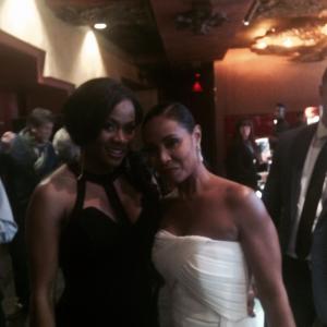 Cacilie Hughes and Jada Pinkett Smith at Focus Premiere in Los Angeles February 25 2015