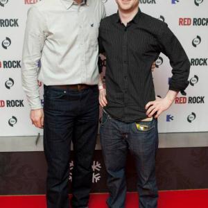 Stephen Cromwell with his agent Tom OSullivan of OSullivan the Actors Agent at the premier of Tv3s RedRock