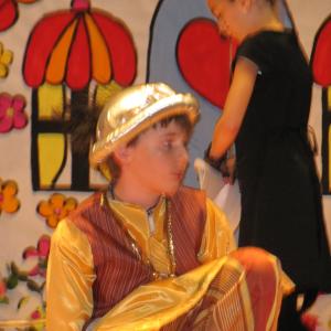Logan as Jack, in Jack and the Beanstalk, May 2012
