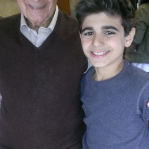 Evan with his actor Great-Grandfather for his Boostrix print job (April 2013)