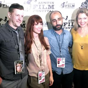 Paul D. Hart, Virginia Newcomb, Shahin Izadi & Megan Brotherton on the Austin Film Festival red carpet