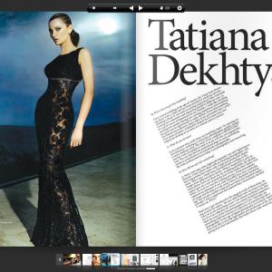 Tatiana DeKhtyar featured in the hollyday issue of the Millenium magazine