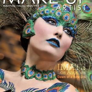 Tatiana DeKhtyar featured on the cover of the MAKE UP ARTIST magazine Make up by Barry Koper