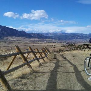 I LOVE trail biking!!! On the Marshall Mesa Trail near Boulder, Dec 2012.