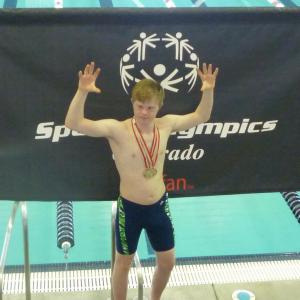 Three for three! Fastest event times for 50m Fly Free  Back 2014 SOColorado State Aquatics Games