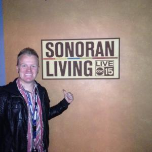 At ABC Studios on the set of Sonoran Living