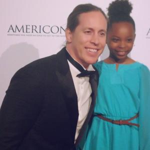 On the red carpet with Beau Martin Williams at the Americons movie premiere