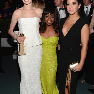 Anne Hathaway Gabby Douglas and Aly Raisman