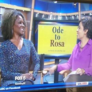 On Fox 5 Good Day DC Washington DC promoting Ode to Rosa