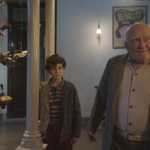 David Mazouz and Ed Asner in The Games Maker