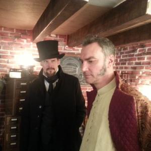 Onset photo Scott King (PUPPET MASTER X) and Clive Ashborn (PIRATES OF THE CARIBBEAN: AT WORLD'S END/DEAD MAN'S CHEST, V FOR VENDETTA)