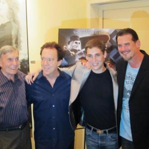 PUPPET MASTER X, AXIS RISING PREMIER, Charlie Chaplin Theater, Raleigh Studios, Hollywood, California (September 2012). Oto Bresina (Dr. Freuhoffer), Charles Band (Producer/Director), Kip Canyon (Danny), and Scott King (credited as Scott Anthony King) - (