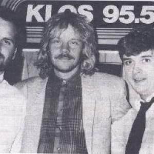 Tim Sabean James JY Young of Styxx and Kurt Kelly at ABC Los Angeles Circa 1985