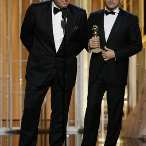 Alexander Rodnyansky and Andrey Zvyagintsev at event of 72nd Golden Globe Awards 2015