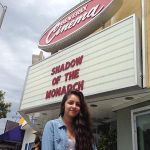 Samantha Elizondo at the Shadow of the Monarch priemer which she starred in.