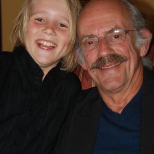 With Christopher Lloyd at the Wisconsin screening of Snowmen.