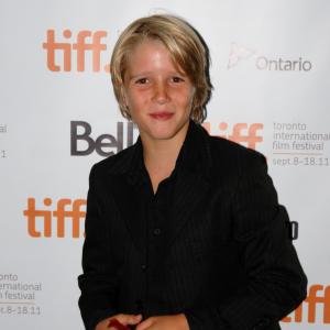 In the green room prior to the world premiere of Edwin Boyd at TIFF 2011