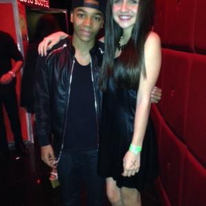Samantha Elizondo with Josh Levi from X Factor 2014
