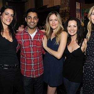 Actors Cathy DeBuono, Andy Gala, Liz McGeever, Eddie Daniels and Victoria Profeta attend the premiere of Gravitas Ventures' 'Crazy Bitches' at Crest Theatre on February 12, 2015 in Westwood, California