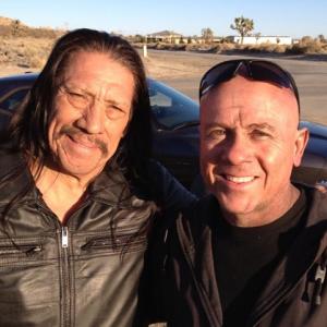 On the set of 'Bullet' with Danny Trejo.