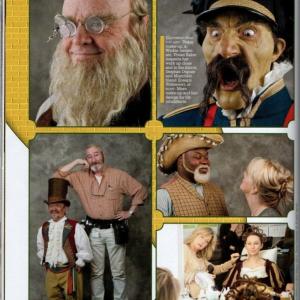 Tinker in Oz The Great and Powerful Page from MakeUp Artist magazine Number 101 AprMay 2013 p 46 Logan Fry top left served as the model for Tinker character design and makeup by Howard Berger KNB