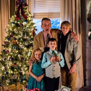 Set of Christmas Magic with Actors Chris Quante Joel Ridge Hawkinson Kayli Hernandez and Jeremy Johns