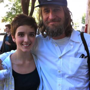 Abby and Ray McKinnon on the set of Rectify