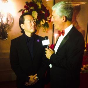 Interviewing Fashion VIP Gene Chang at Red Carpet Event.