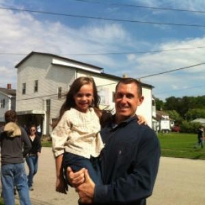 After wrapping up a scene from Promised Land with my film daughter Cassie Schneider in Avonmore, PA.