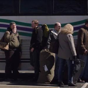 Waiting to board the Hollidaysburg bus Screen shot from the first official trailer