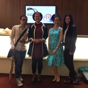 Sisters Plotz producers Levi Wilson, Lisa Hammer, Lisa Ferber and Andrea DelBene at the Time Warner/ Asian American Film Lab 2015