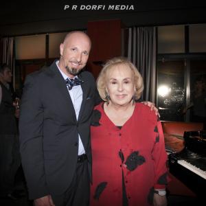 Paul Dorfi and Doris Roberts at the Sofitel Hotel.