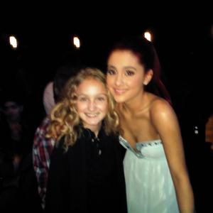 Ella Shockey with Ariana Grande