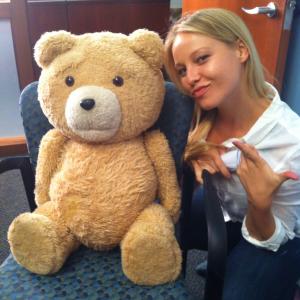 Hanging with Ted on set of Ted 2