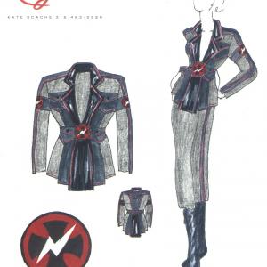 Master Race from Mars costume sketch