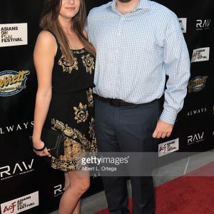 Johno Faherty and Kate Riccio at the Los Angeles premiere of Always