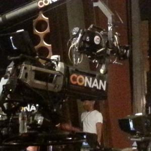 Filming at the Conan O'Brien Show