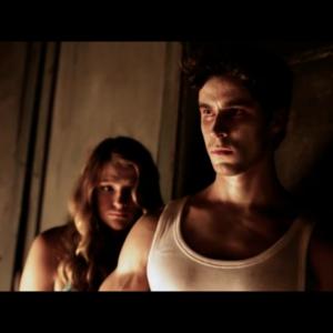 still of Braeden Baade and Lynnea Molone in Zombie with a Shotgun