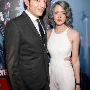 David Dastmalchian and Evelyn Leigh at event of Skruzdeliukas (2015)